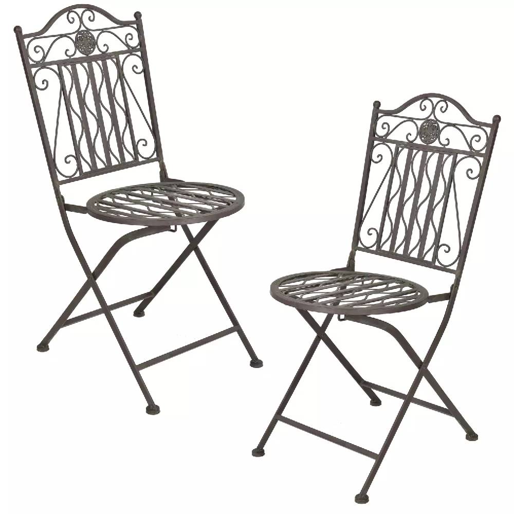 Lomadox Bistro Set in dunkelgrün DUBLIN-100, 3-teilig, mit rundem Tisch zollfrei