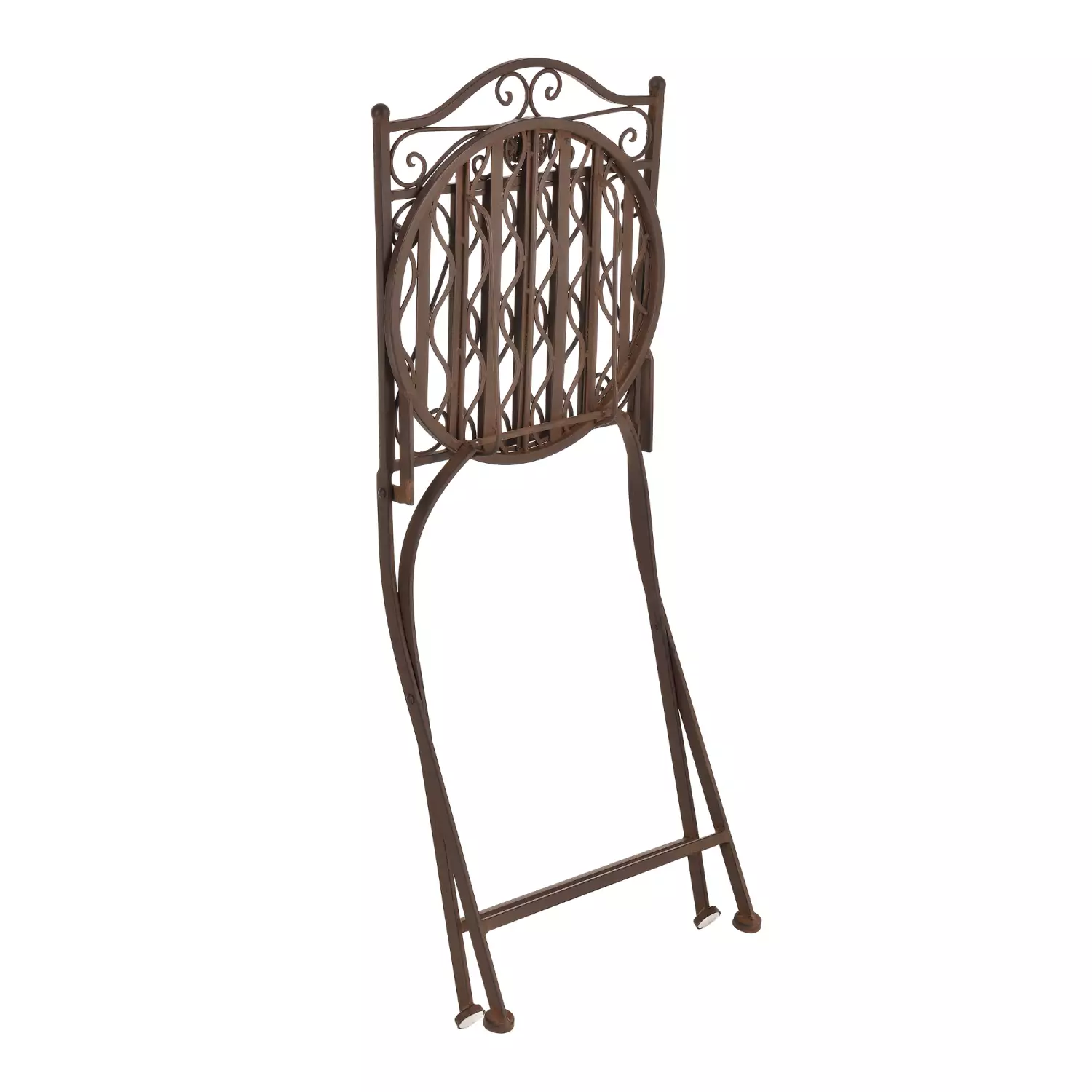 Lomadox Bistro Set in Edelrost-Braun DUBLIN-100, 3-teilig, mit rundem Tisch 50% Rabatt für begrenzte Zeit