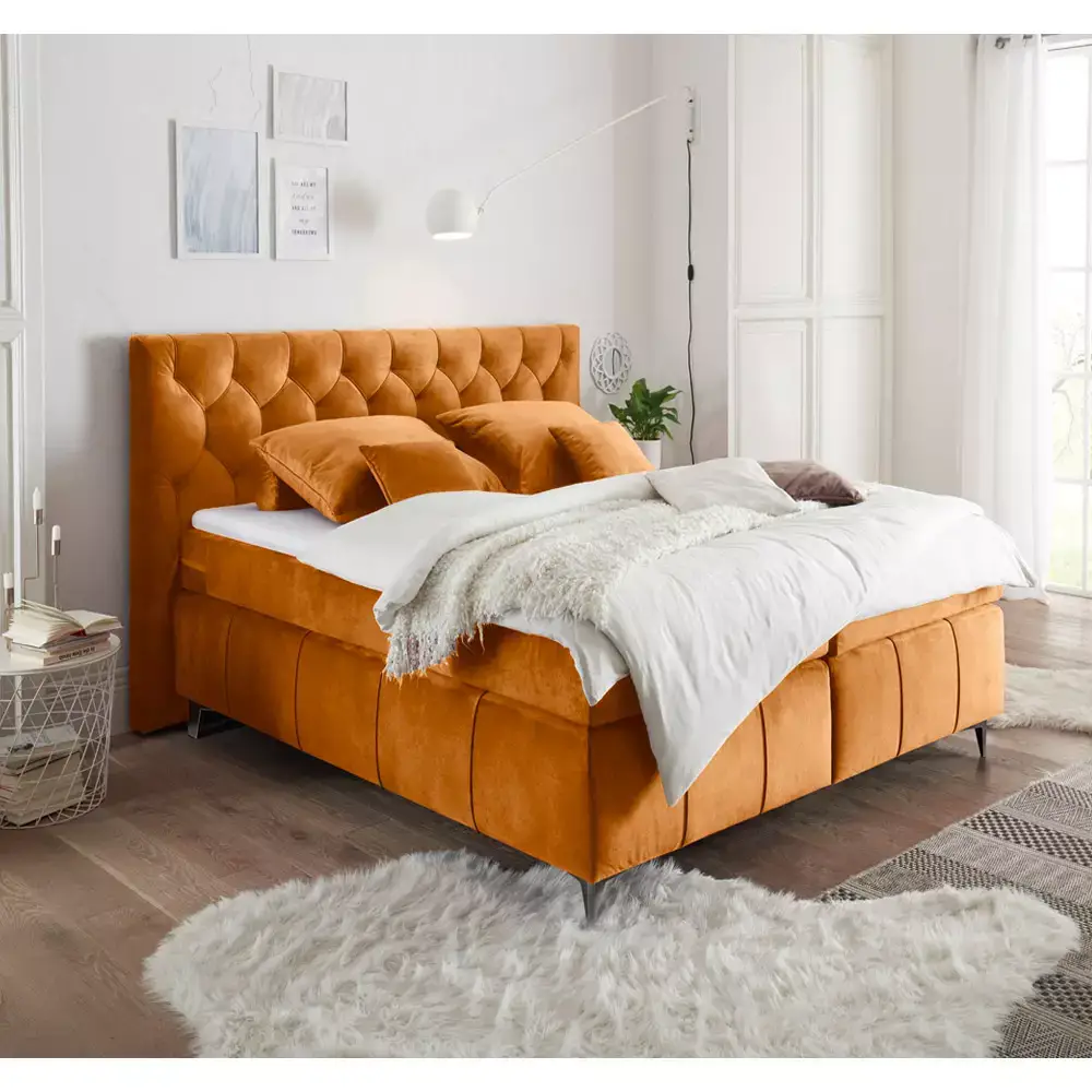 Lomadox Boxspringbett 180x200 cm PETARE-09 in 9 modernen Farben und Härtegrad H2 Online
