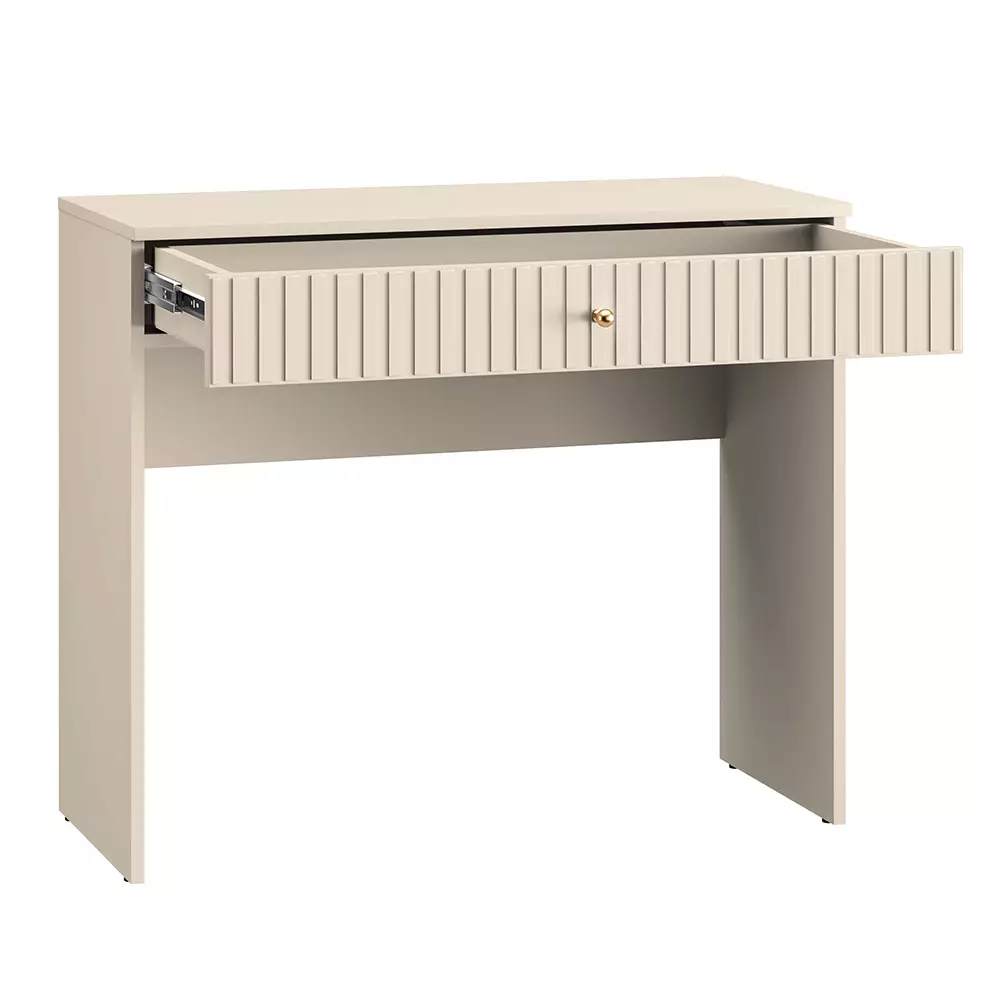 Lomadox Schminktisch SALOU-131 in kaschmir matt mit Schubkasten, B/H/T ca. 92/78/40 cm Fabrikverkauf