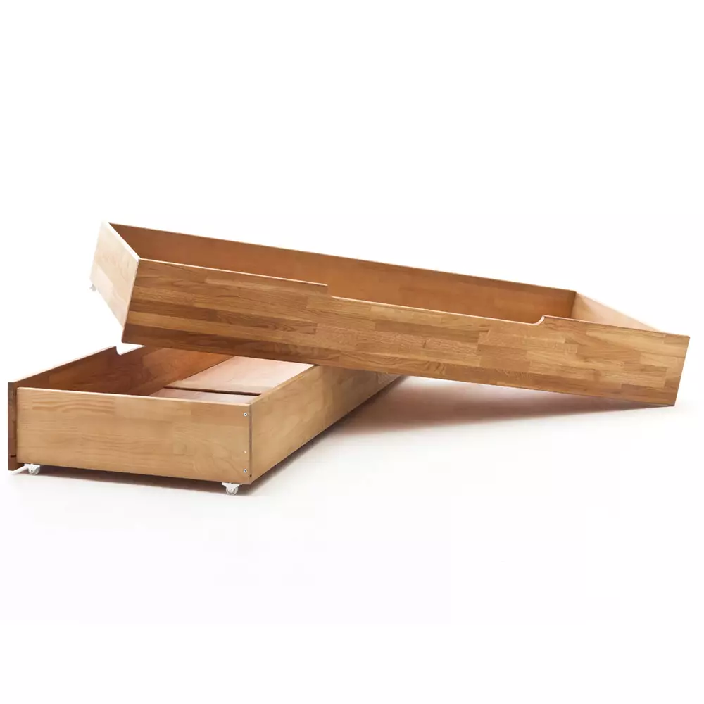 Lomadox 180x200 cm Bett Set mit 5-türigem Massivholz Kleiderschrank mit Spiegel NORDDEICH-137 in Wildeiche massiv Rabatt