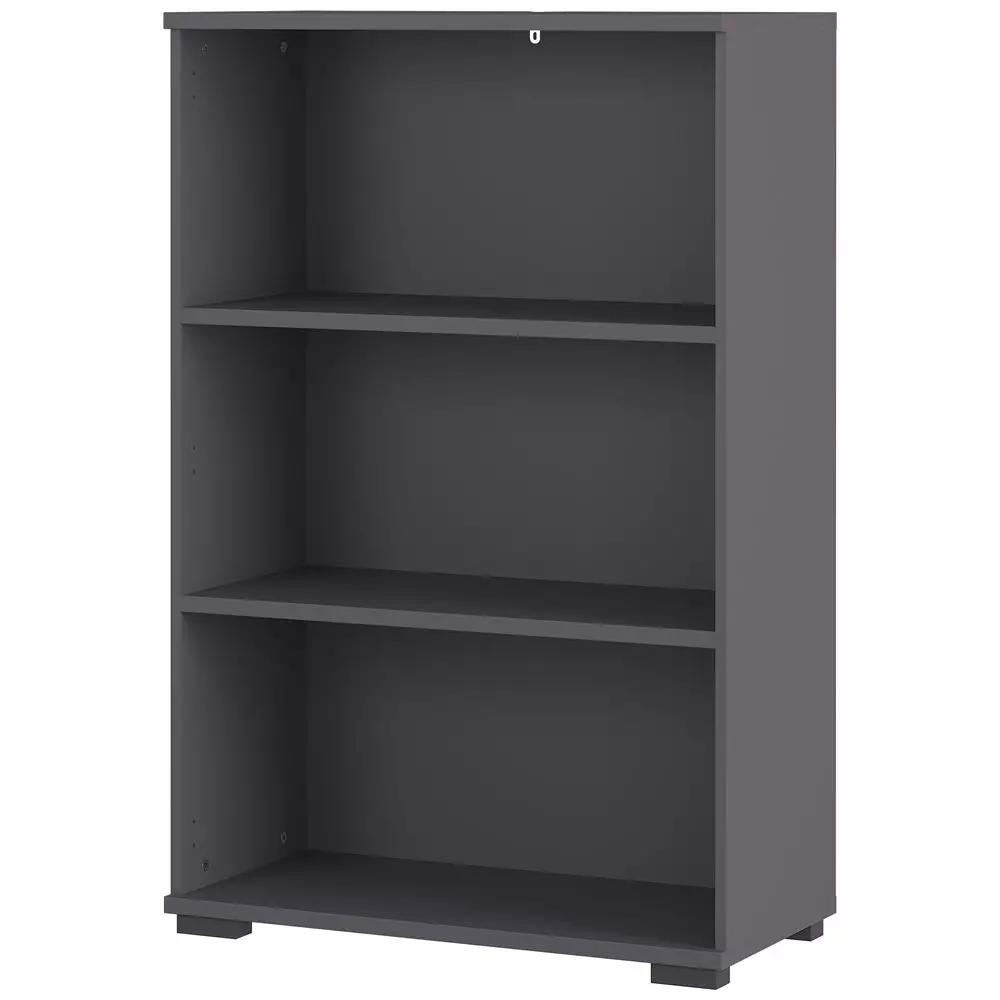 Lomadox Aktenregal Arbeitszimmer PRATO-01 in graphit, B/H/T: ca. 80/123/40 cm
