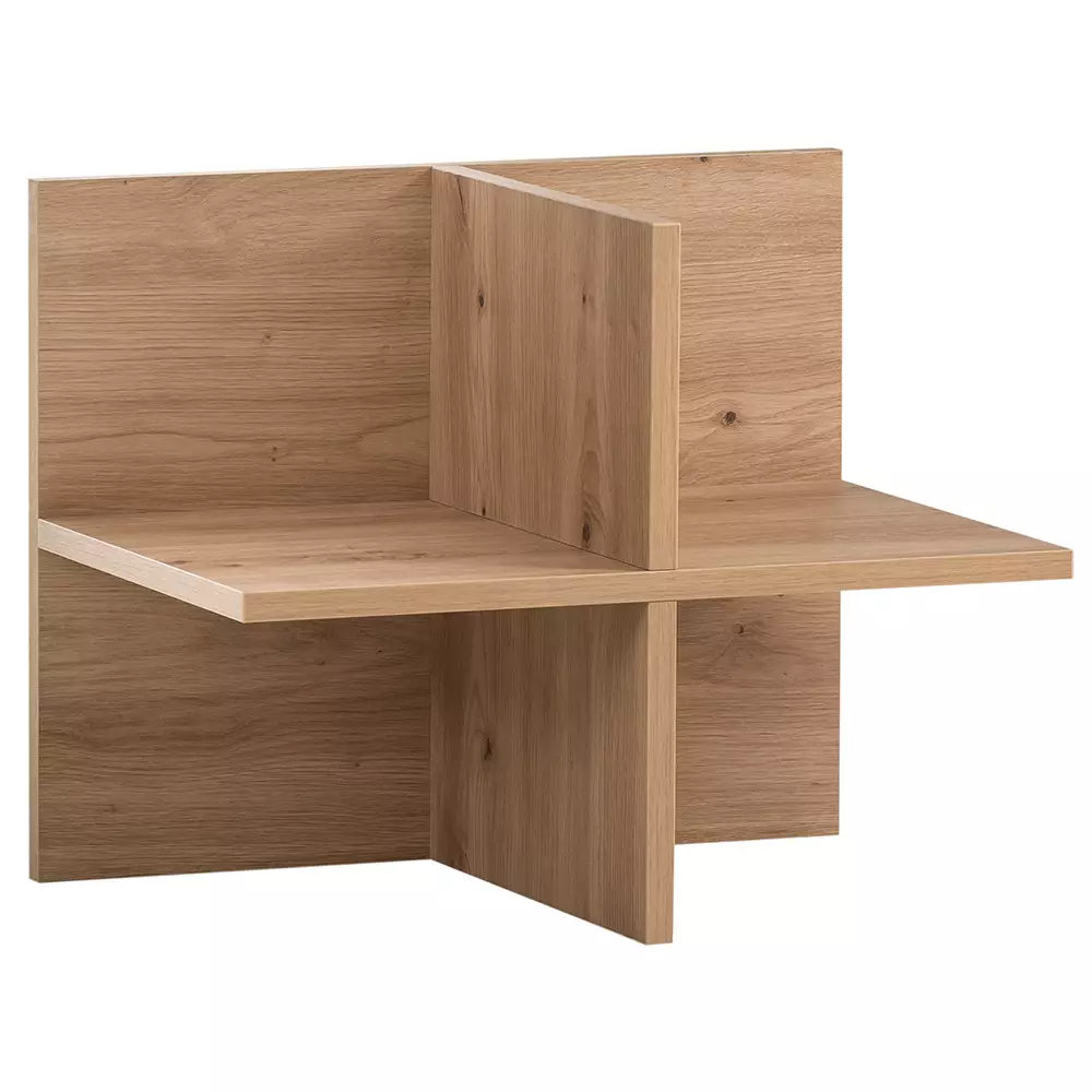 Lomadox Aktenschrank (3-teilig) in schwarz matt mit Eiche, ALNWICK-80 Letzte 3 Tage
