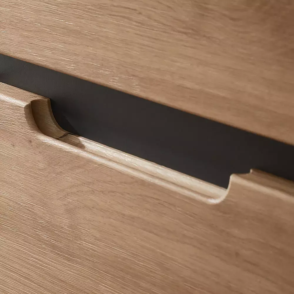 Lomadox Aktenschrank 1-türig, 45cm breit, graphit mit Eiche, MANRESA-36 Neueste Stile