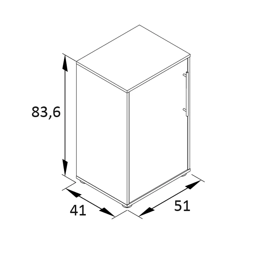 Lomadox Aktenschrank 51cm Eiche mit weiß ATENO-80 Bis zu 60% Rabatt