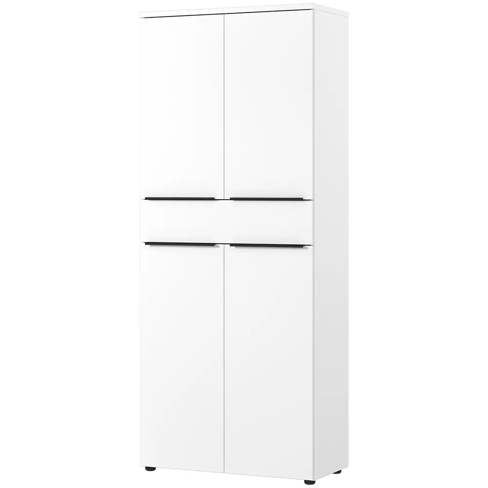 Lomadox Aktenschrank 81cm, weiß, MEMPHIS-01