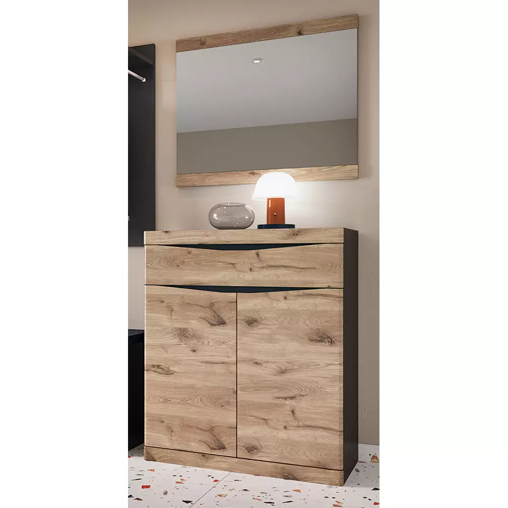 Lomadox Flur Spiegel Eiche SUNBURY-129 Clearance-Verkauf