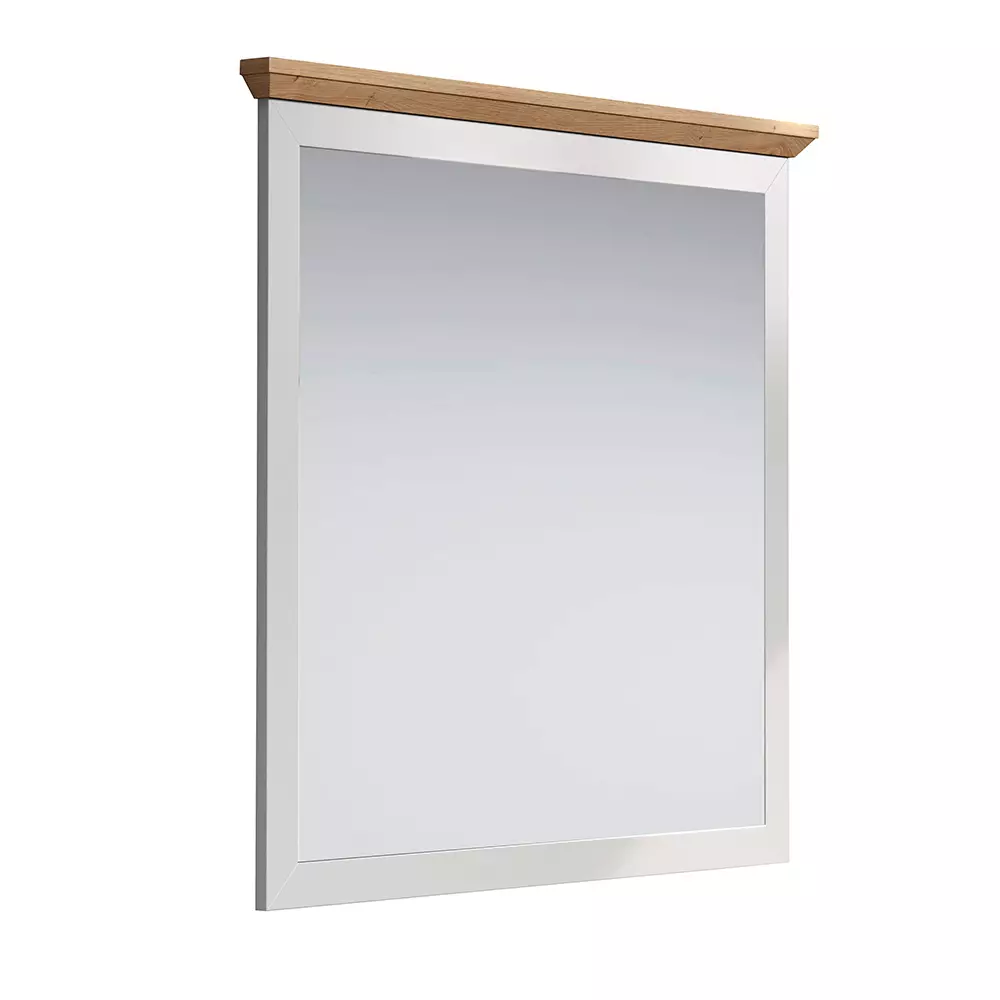 Lomadox Flur Wandspiegel in lichtgrau mit Artisan Eiche Nb. LICATA-19, B/H/T ca. 91/89/4 cm Kostenloser Versand international
