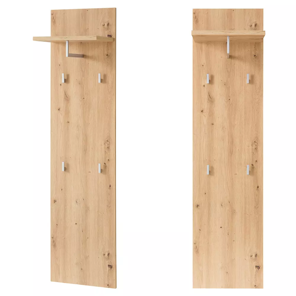 Lomadox Flurgarderobe 4-teilig grün matt mit Eiche BLISS-36 zollfrei