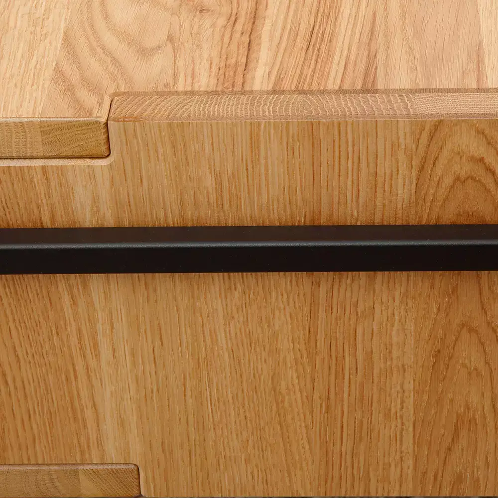 Lomadox Flurmöbel Set Sideboard und Spiegel Eiche massiv geölt KENTON-69, 2-teilig Blitzverkäufe