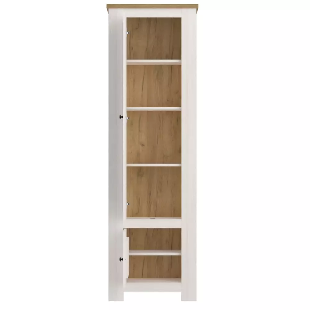 Lomadox Flurschrank Landhausstil Lärche weiß mit Eiche COSLADA-129 Flash Sale