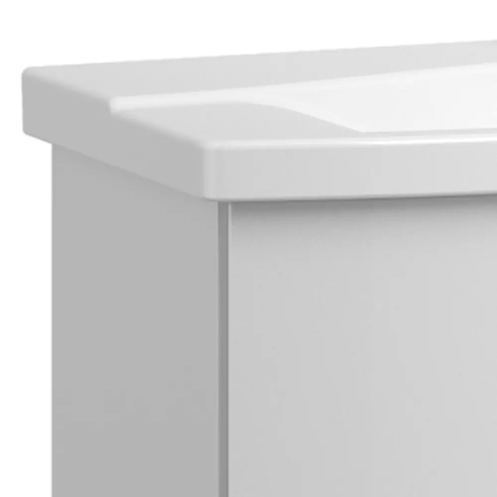 Lomadox Badezimmer Set in Hochglanz weiß FES-4010-60 mit 80cm Keramik Waschtisch, Spiegelschrank inkl. LED & 2 Hochschränke Jubiläumsangebot