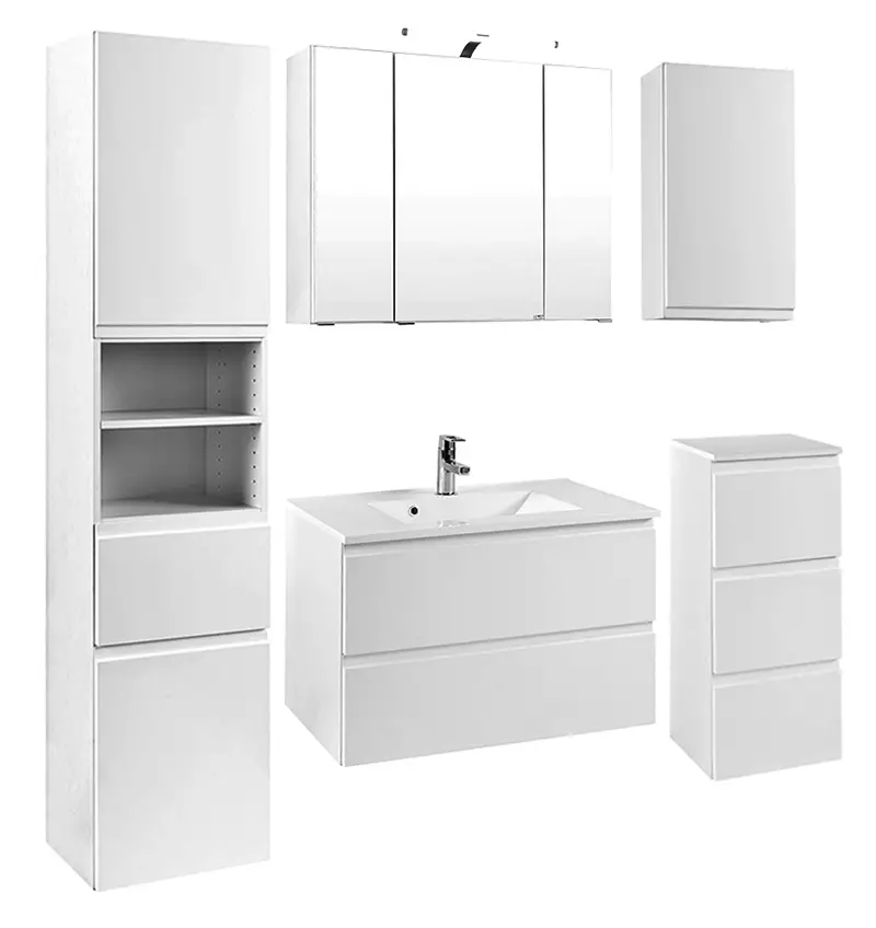 Lomadox Unterschrank COMO-03, Hochglanz weiß, B x H x T ca.: 40 x 79 x 35cm Heißer Verkauf