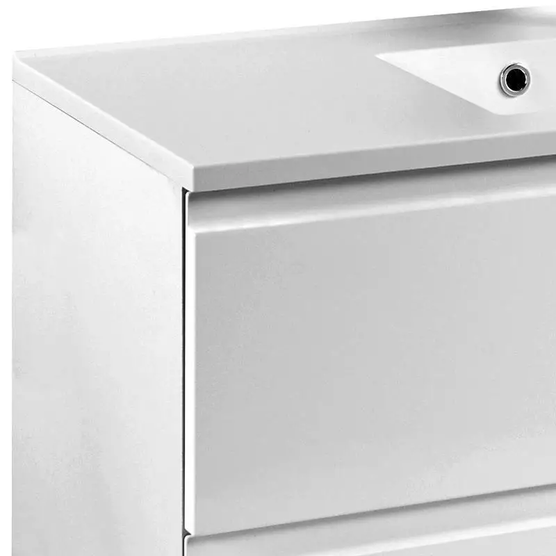 Lomadox Waschplatz Set COMO-03, Hochglanz weiß, B x H x T ca.: 60 x 200 x 47cm Exklusive Angebote