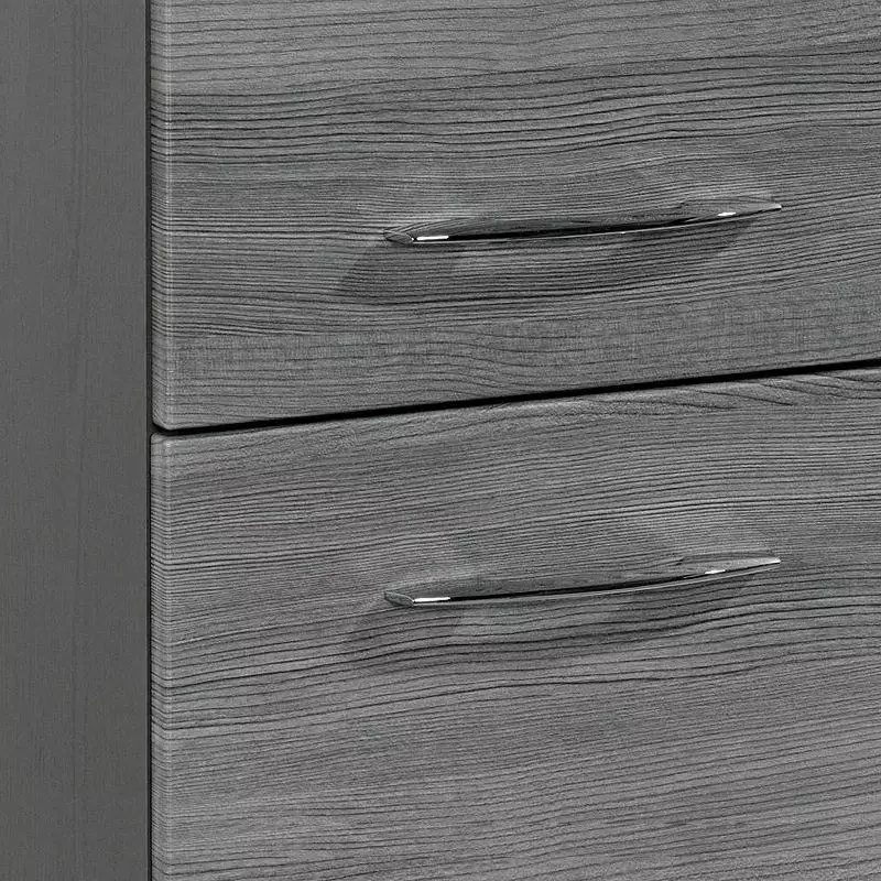 Lomadox Unterschrank FLORIDO-03 Eiche rauchsilber, graphitgrau, B x H x T: ca. 40 x 79 x 35 cm Neuheiten