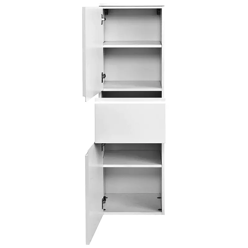 Lomadox Midischrank COMO-03, Hochglanz weiß, B x H x T ca.: 40 x 130 x 35cm Saisonale Angebote