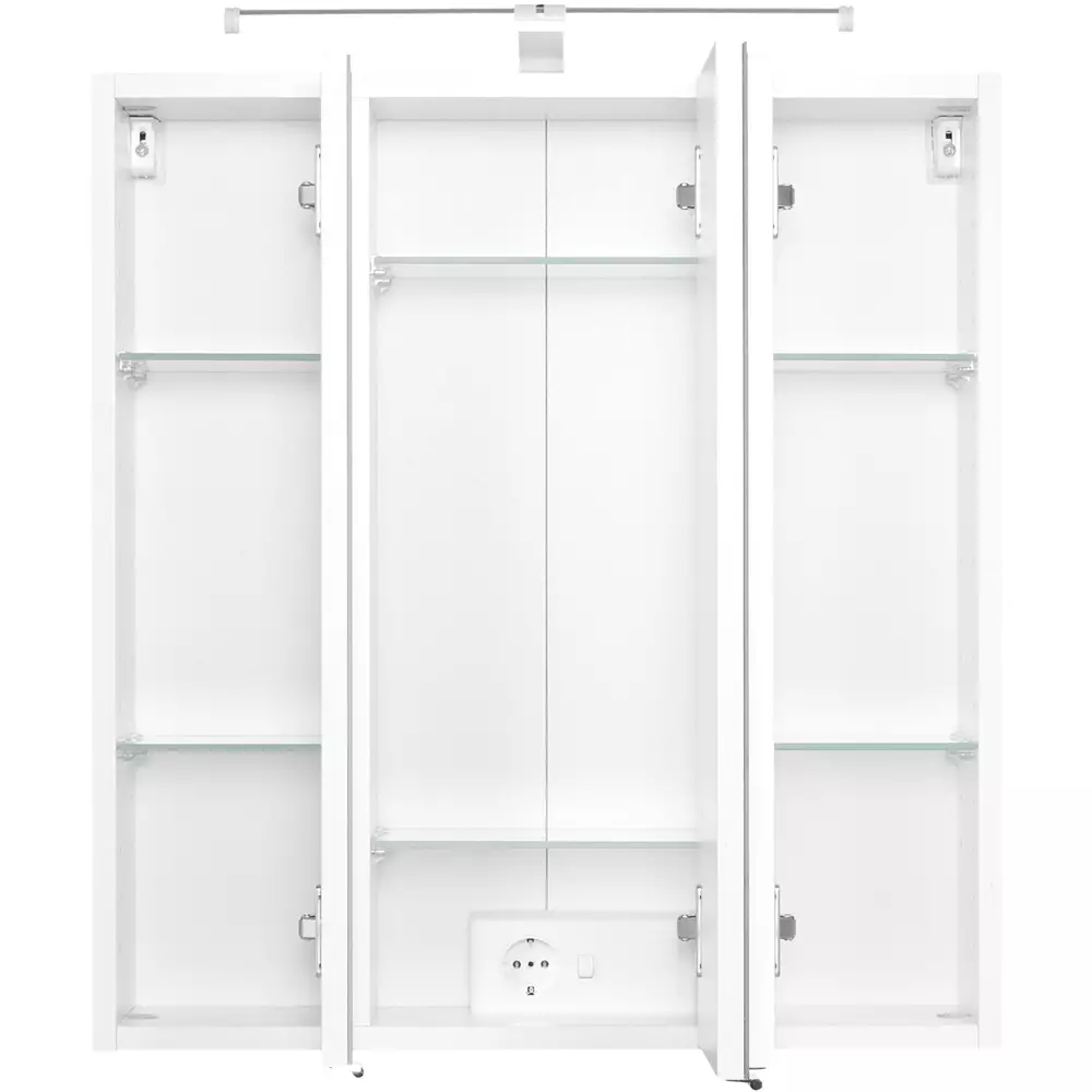 Lomadox Badmöbel Set BERGAMO-03, weiß, B x H x T ca.: 175 x 200 x 35cm Räumungsverkauf