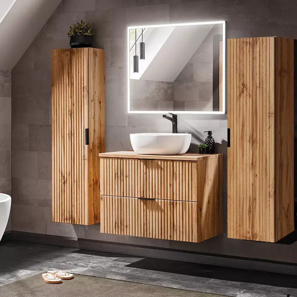 Lomadox Badezimmermöbel Serie ADELAIDE-56 in Wotaneiche - selbst zusammenstellen Discount Store für neue Produkte