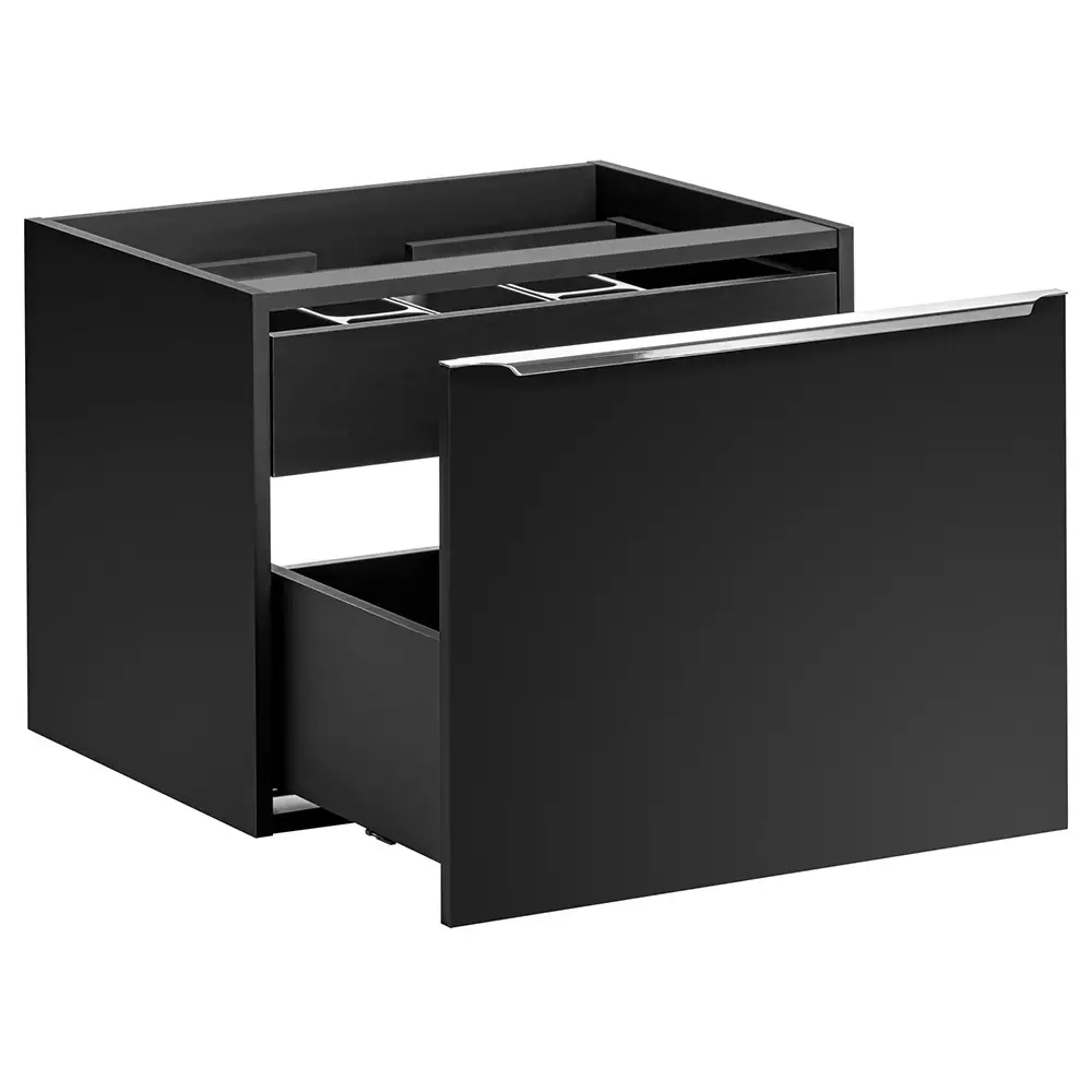Lomadox Badmöbel Serie PUEBLA-56-BLACK in matt schwarz - selbst zusammenstellen Fabrikladen
