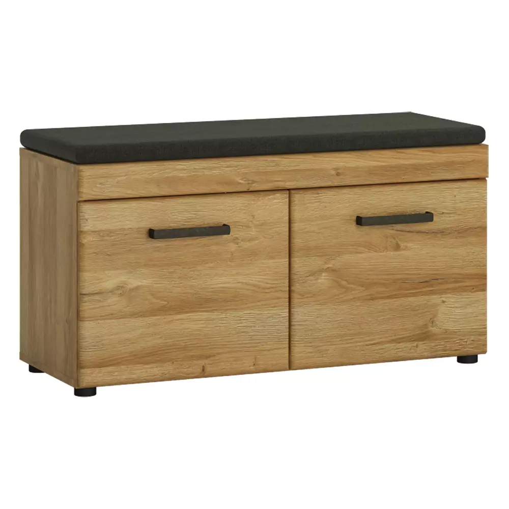 Lomadox Gaderobenbank Sitzbank in Grandson Eiche Nb. CARIATI-129, B/H/T ca. 92,8/47/38 cm