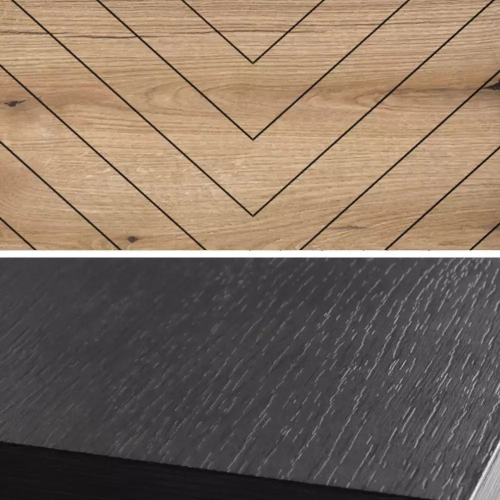 Lomadox Garderobe mit Sitzbank inklusive Polster schwarz, Eiche DALE-160 Neueste Mode