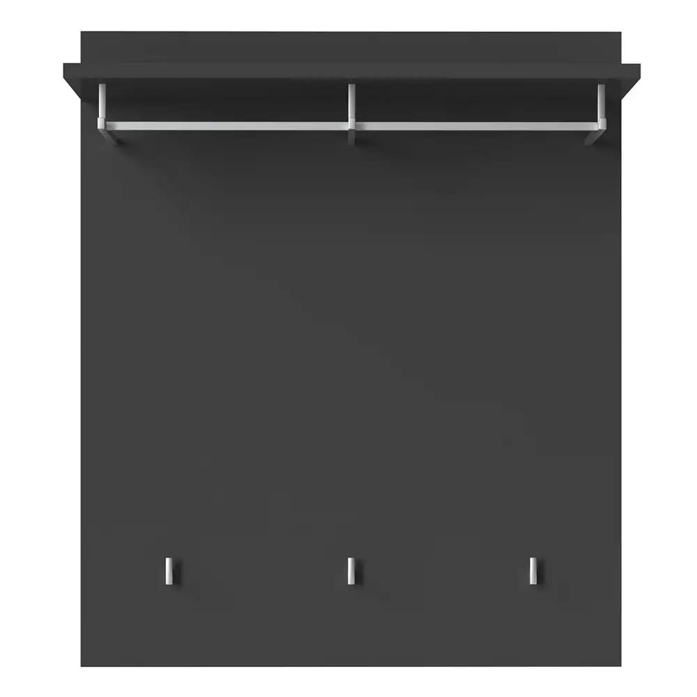 Lomadox Garderoben Set Flurbank, Garderobenpaneel anthrazit, Eiche SUNBURY-129 2-teilig Saisonale Angebote