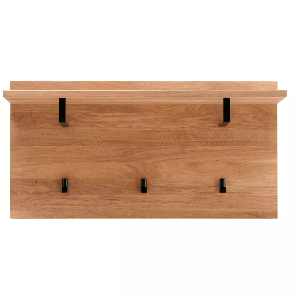 Lomadox Garderoben Set LEUNA-64 in Eiche massiv geölt, B/H/T: ca. 80/200/39 cm Riesige Ersparnisse