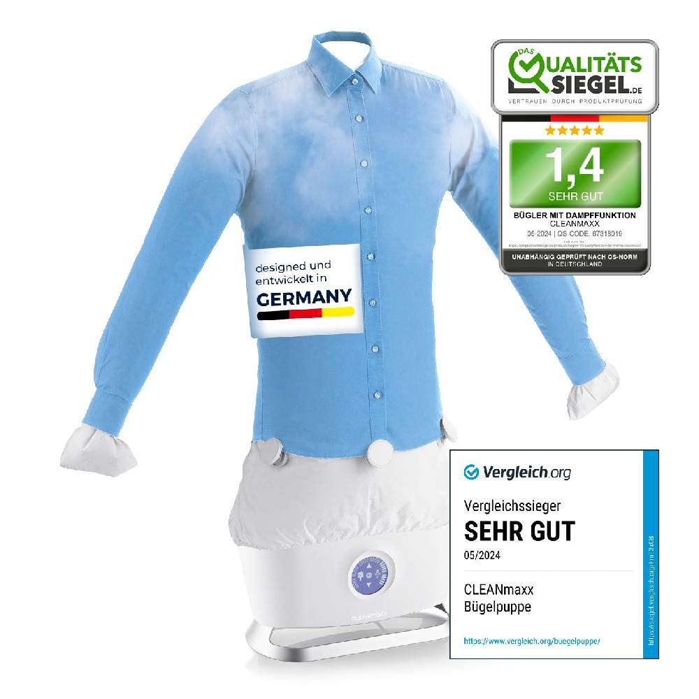 CLEANmaxx Hemdenbügler PRO STEAM - Weiß