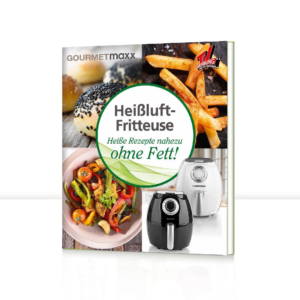 GOURMETmaxx Buch Heißluft-Fritteuse mit 70 Rezepten