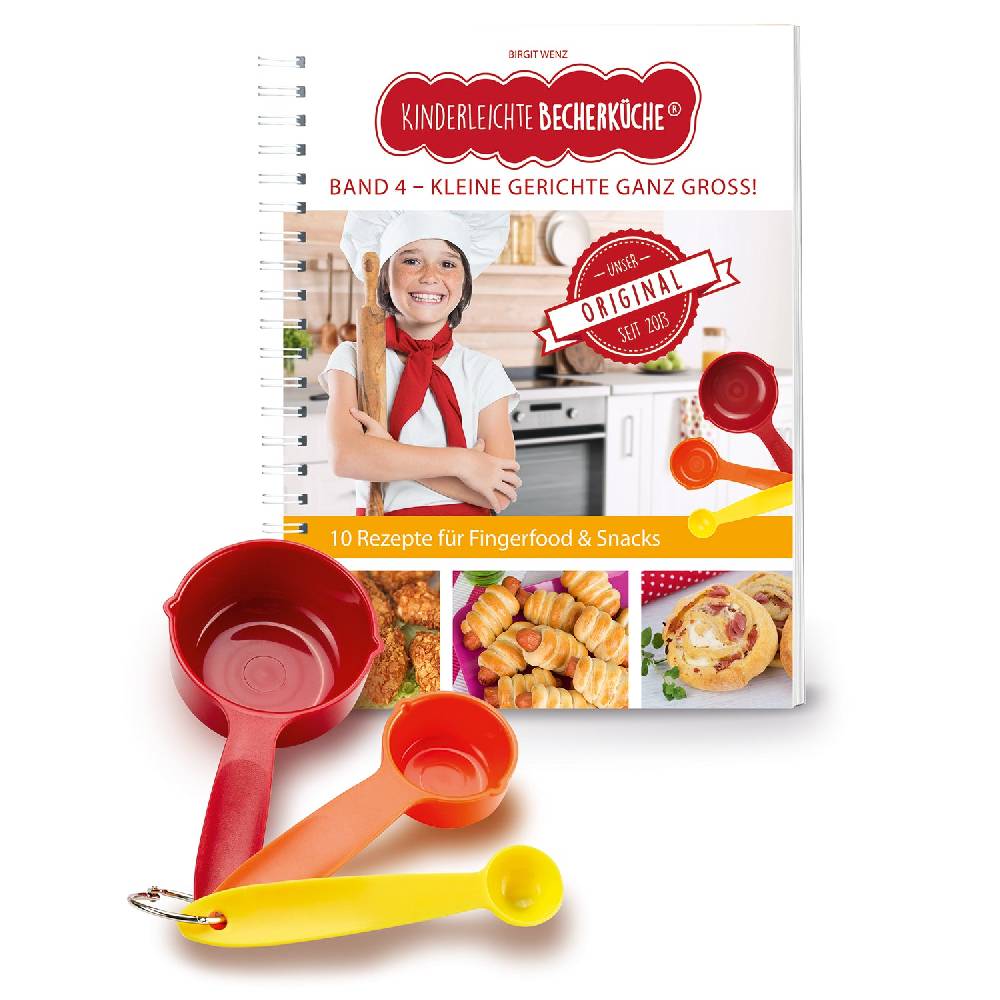 Kinderleichte Becherküche Rezeptbuch inkl. Messbecher-Set - Band 4 - Kleine Gerichte ganz groß!