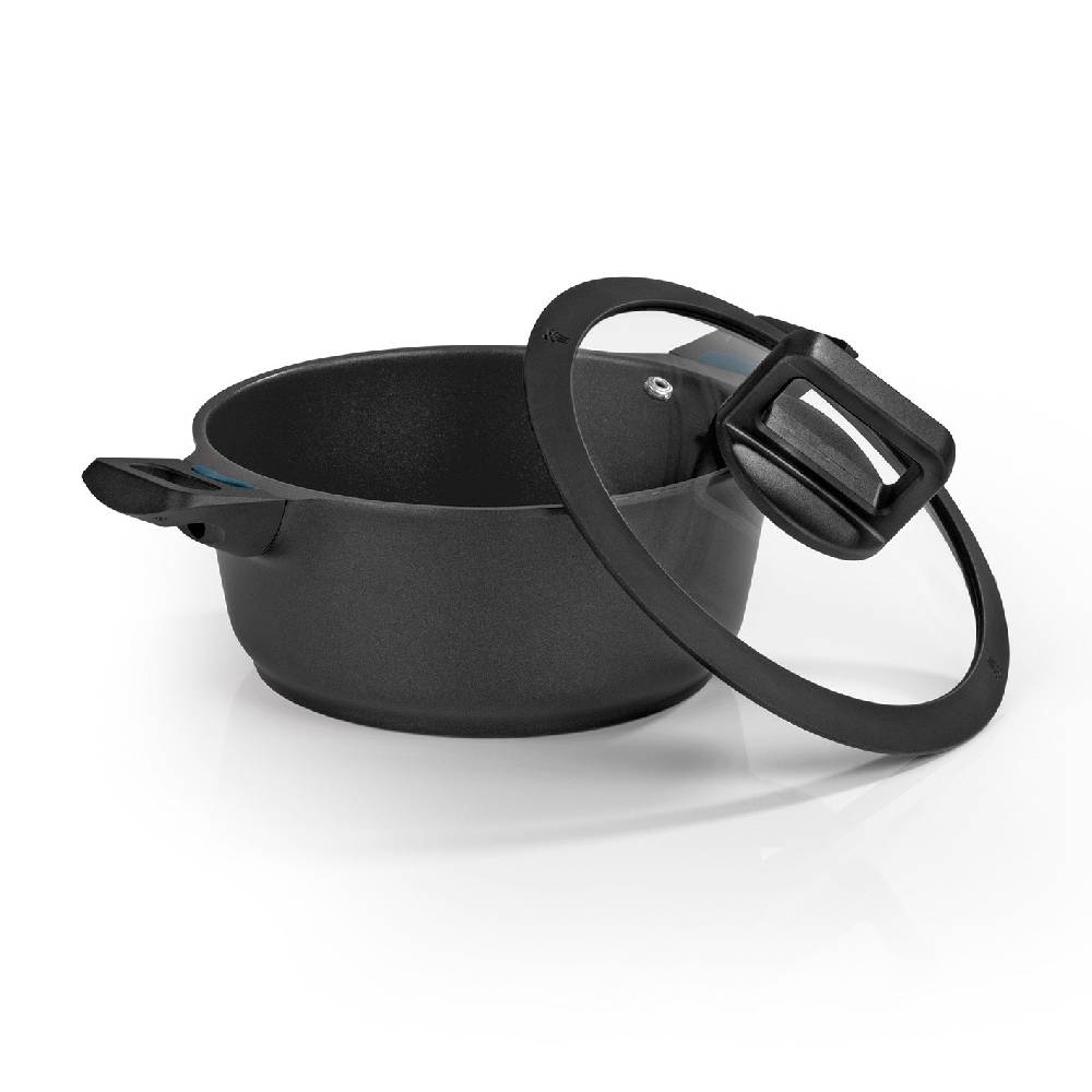 N8WERK Aluguss-Kochtopf 20 cm - N8WERK Heat Indicator - Midnight Edition