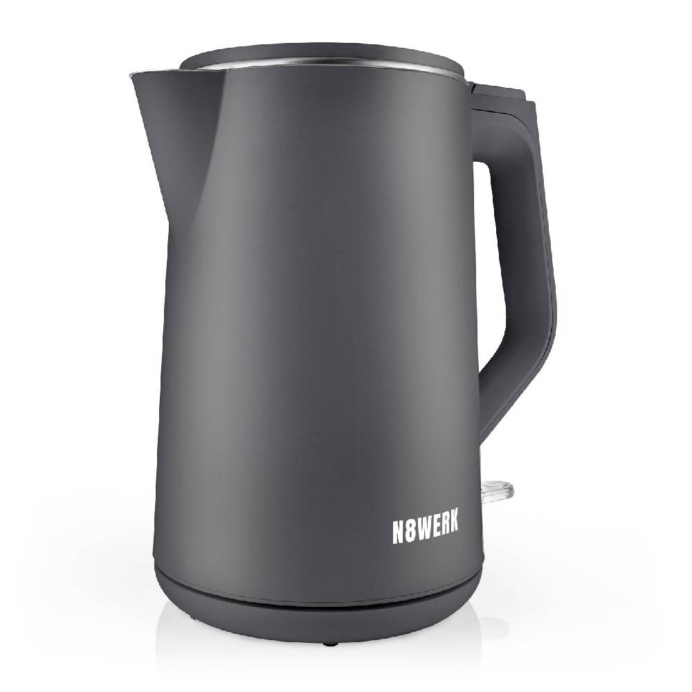 N8WERK Wasserkocher Nordic Grey Edition - Fassungsvermögen 1,5 Liter Schlussverkauf