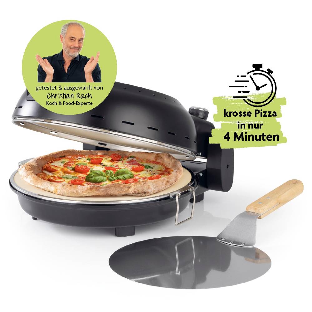 Rachs KOCHWERK Pizza Maker inkl. herausnehmbarem Pizzastein & Pizza-Heber Kostenloser Versand