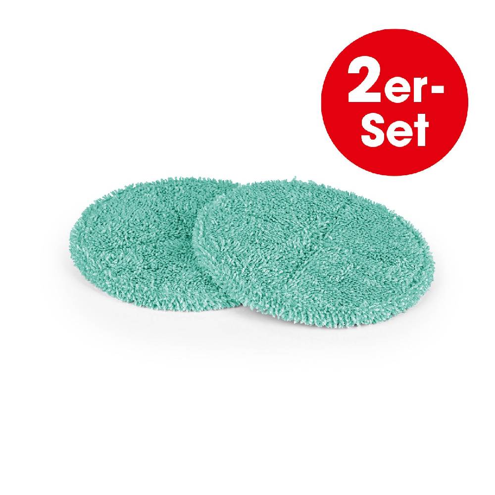 CLEANmaxx Akku-Spray-Mopp 360° - Ersatz-Pads 2er-Set - türkis
