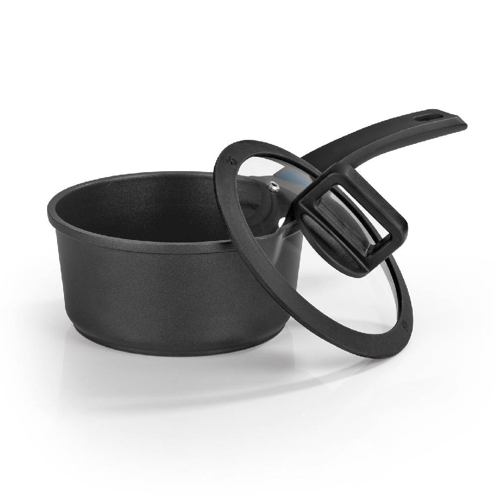 N8WERK Aluguss-Stielkasserolle 18 cm - Midnight Edition
