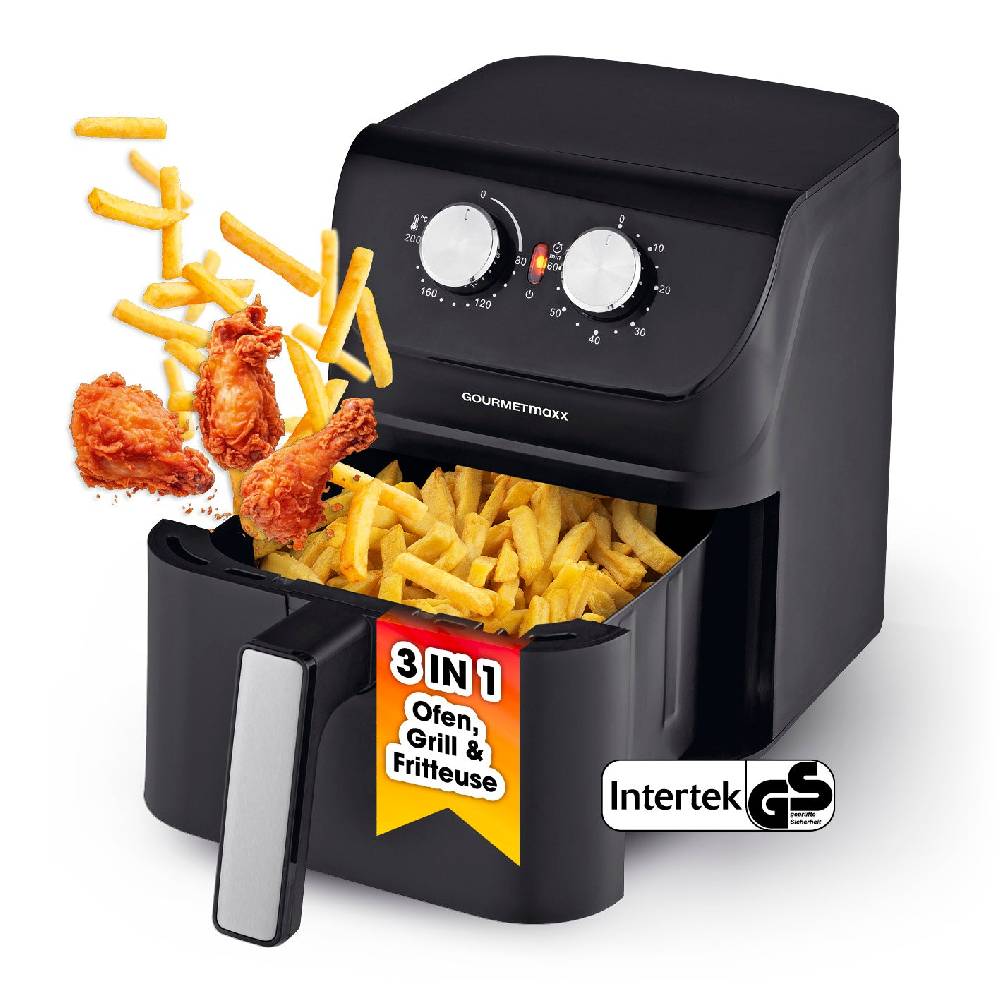 GOURMETmaxx Heißluftfritteuse mit 4 Litern Fassungsvermögen - 1400 Watt