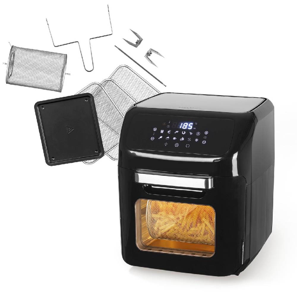 MAXXMEE Heißluft-Fritteuse Digital - 12 l Fassungsvermögen - schwarz