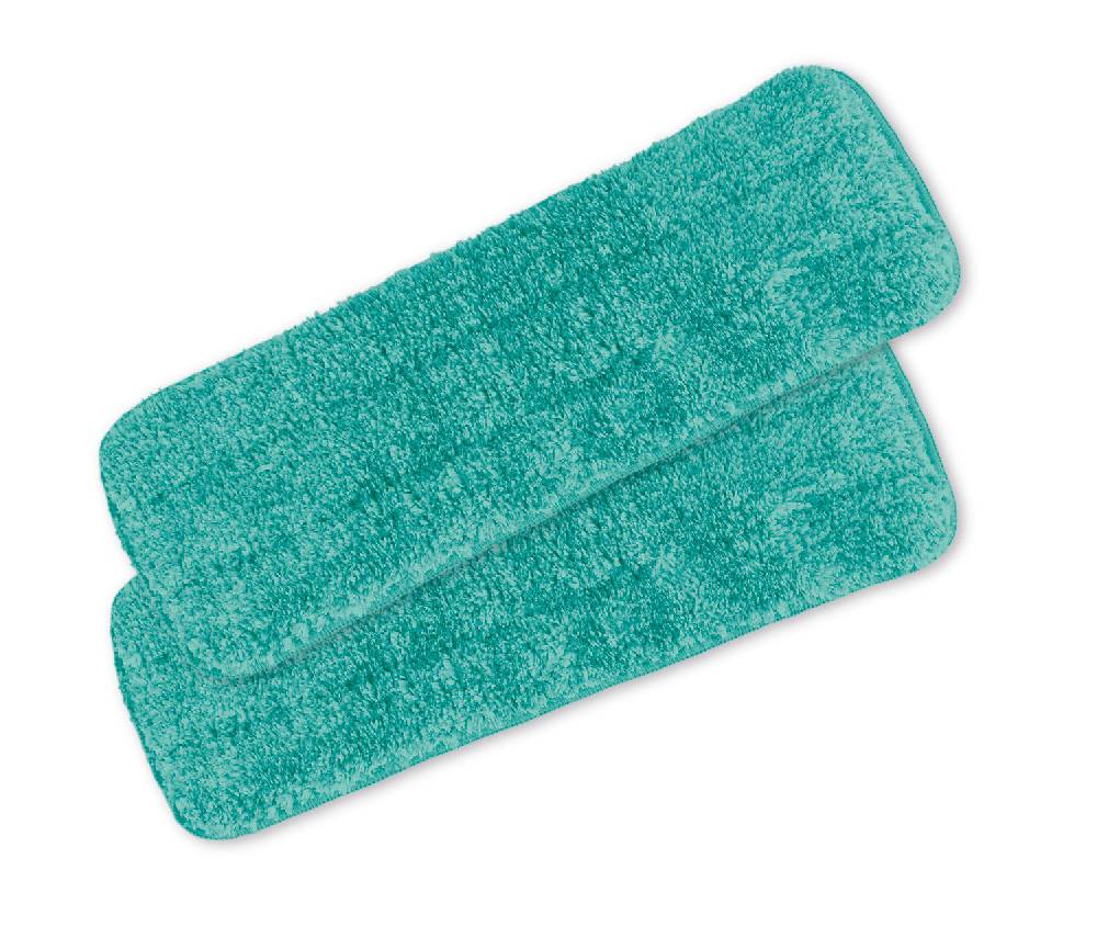 CLEANmaxx Wischmopp Komfort - Ersatz-Tücher 2er-Set, türkis