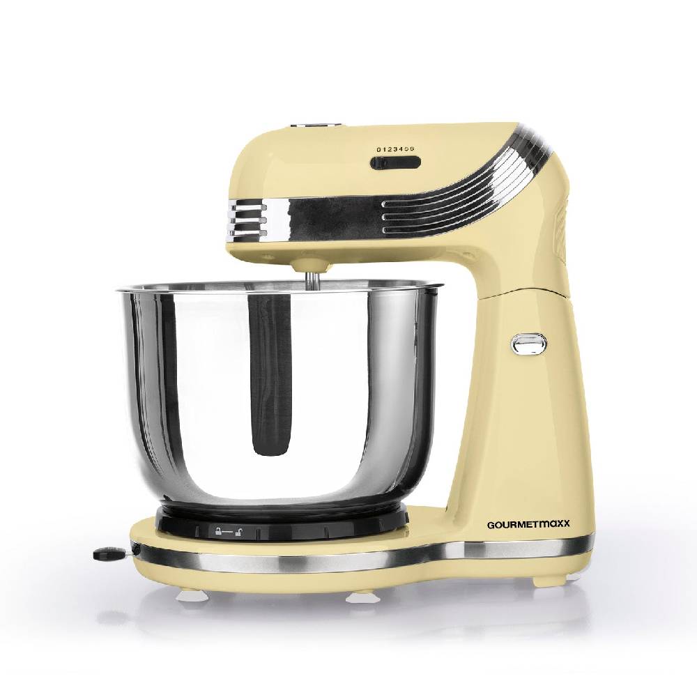 GOURMETmaxx Küchenmaschine Retro - vanille