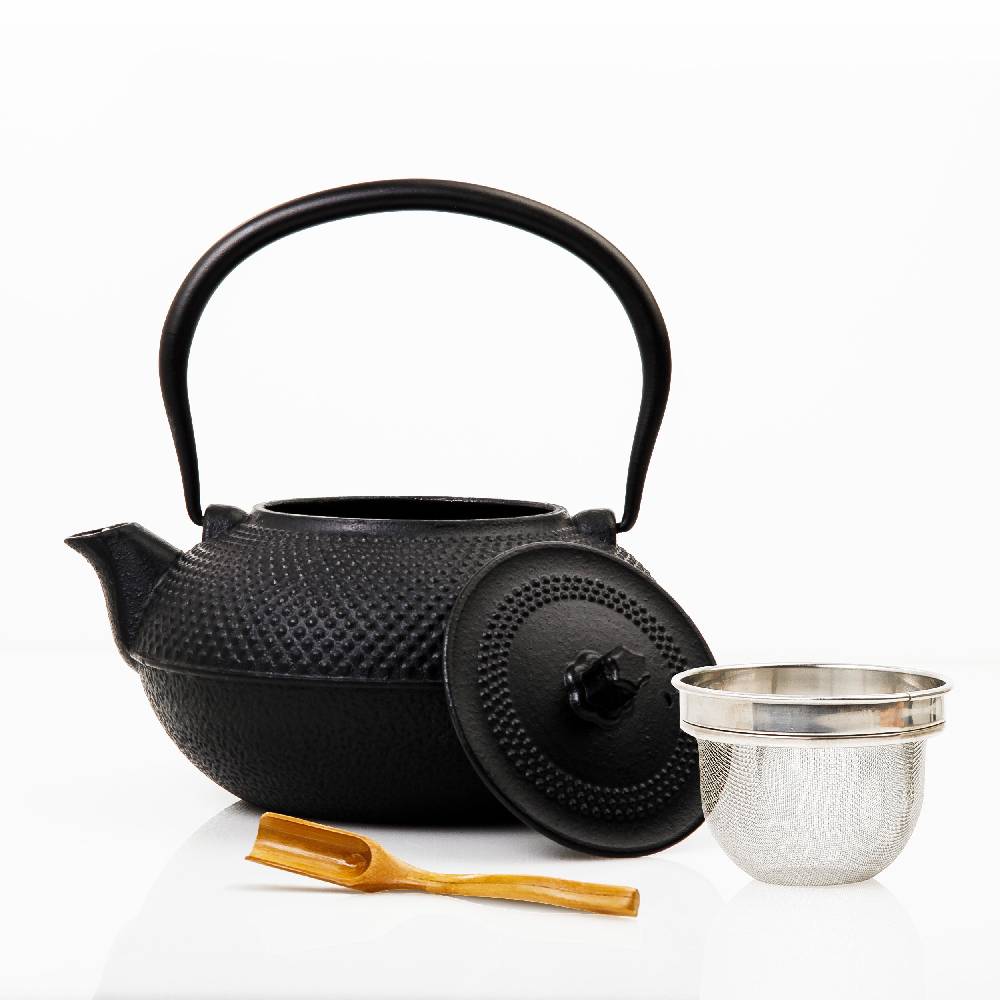 LUMALAND Geschirr-Set Asia Hobnail Design - 3-tlg. -Gusseisen zollfrei