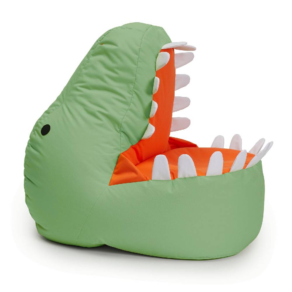 LUMALAND Kindersitzsack Animal Line Dino (270 L) - indoor & outdoor - Pastell Grün