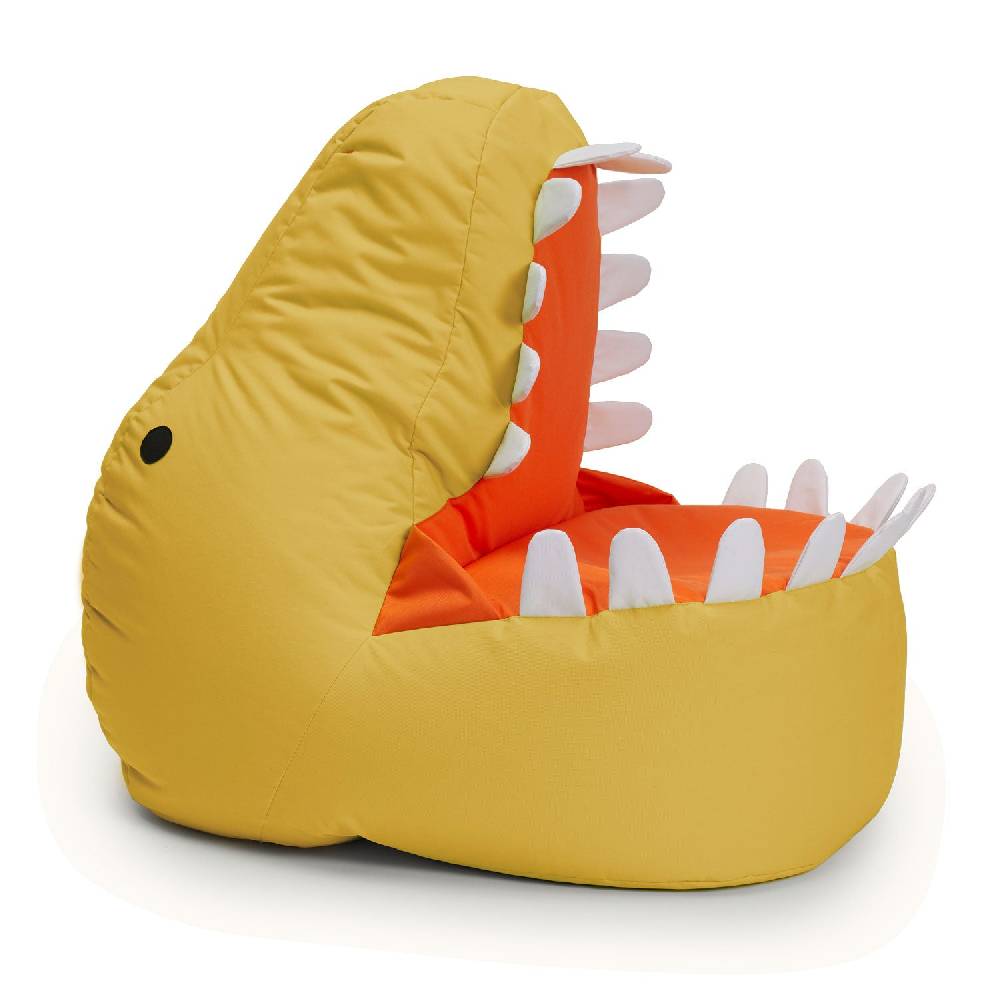 LUMALAND Kindersitzsack Animal Line Dino (270 L) - indoor & outdoor - Senfgelb