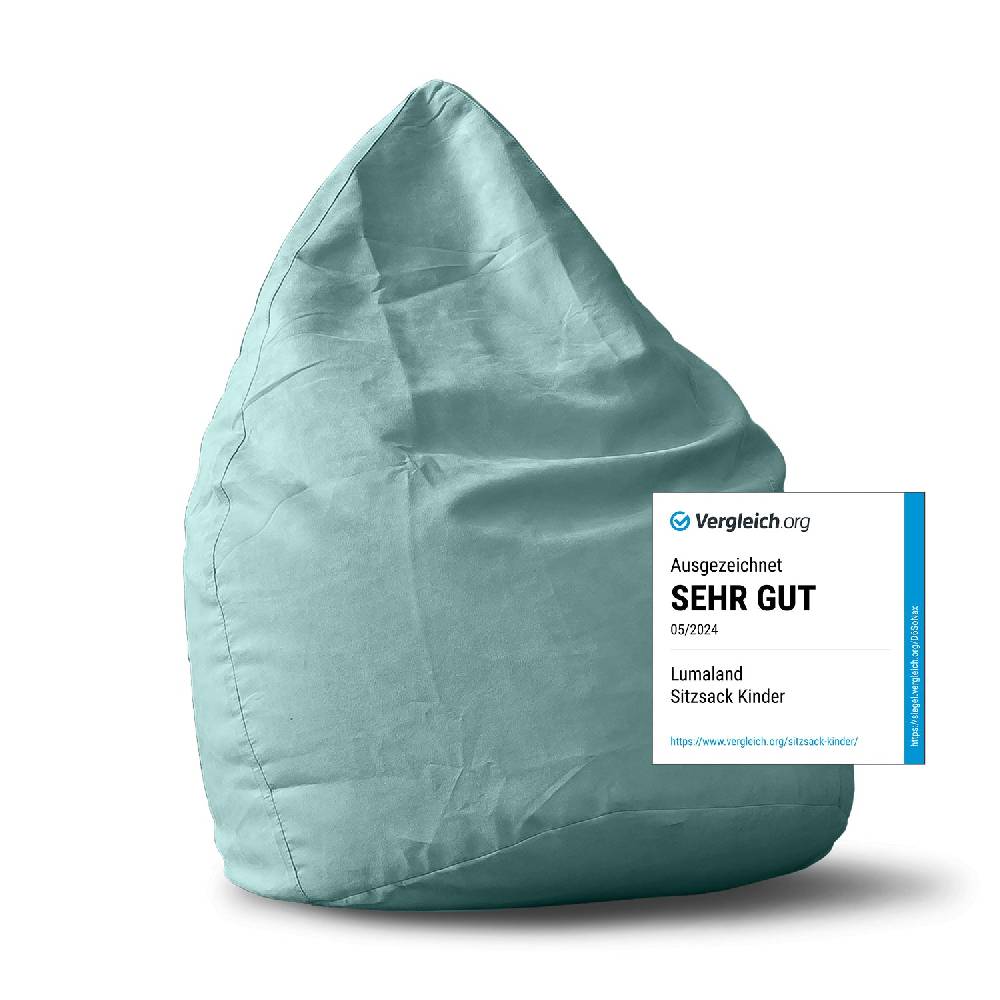 LUMALAND Luxury XL PLUS Sitzsack (220 L) - indoor - Türkis