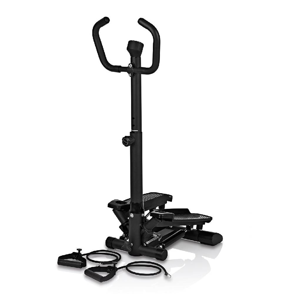 VITALmaxx Fitnesstrainer Swing Stepper mit 2 Expanderbändern