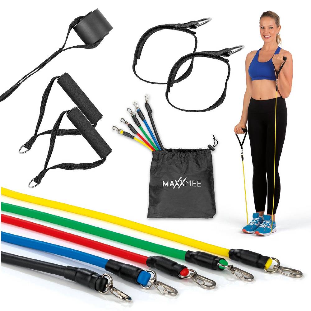 MAXXMEE Trainings-Set Fitness-Bänder - 11-tlg. Set