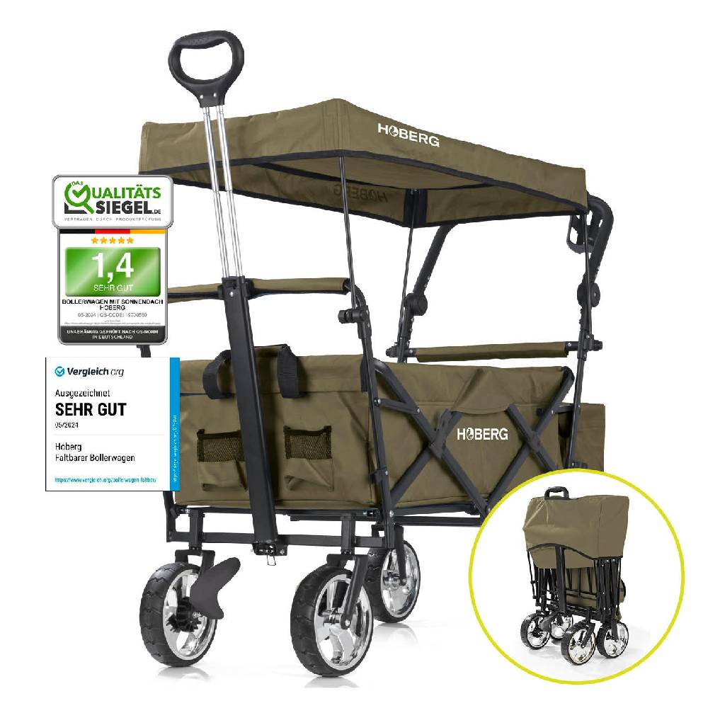 Hoberg Faltbarer Bollerwagen - Beige