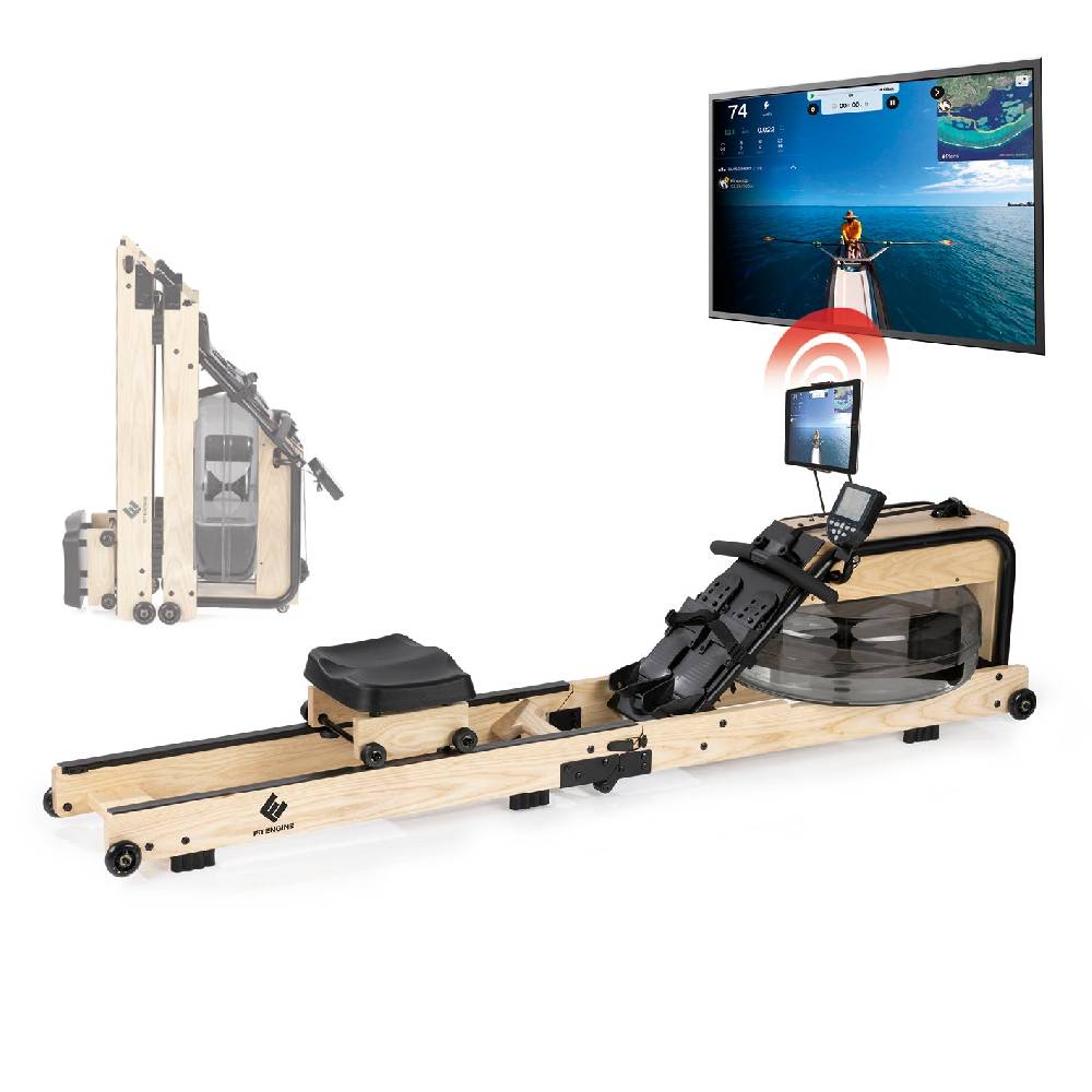 FitEngine Klappbares Wasser-Rudergrät 2.0 - Brown