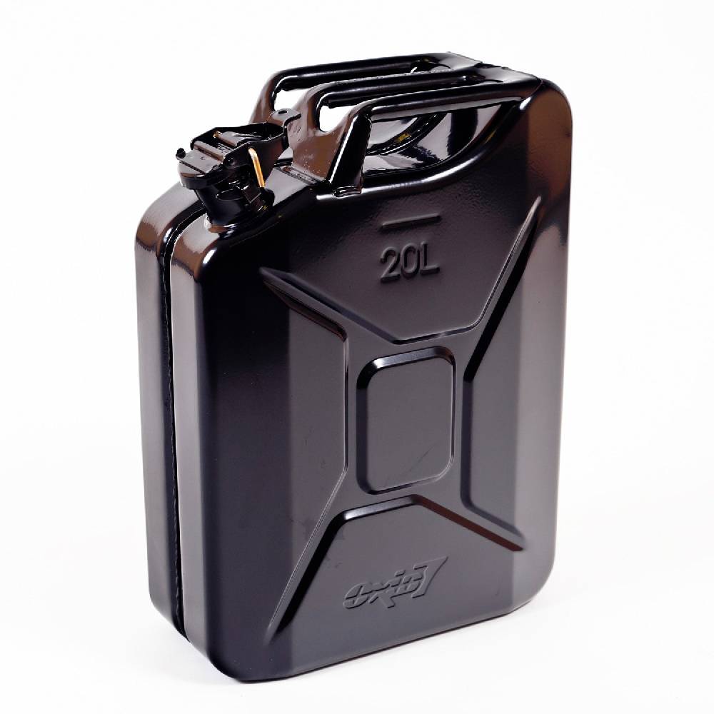 Oxid7 Metall Benzinkanister 20 Liter - Schwarz