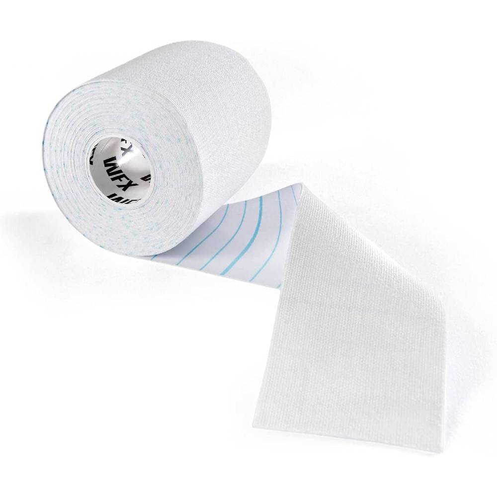 World Fitness Kinesiologisches Tape - 7,5 cm x 5 m - Weiß