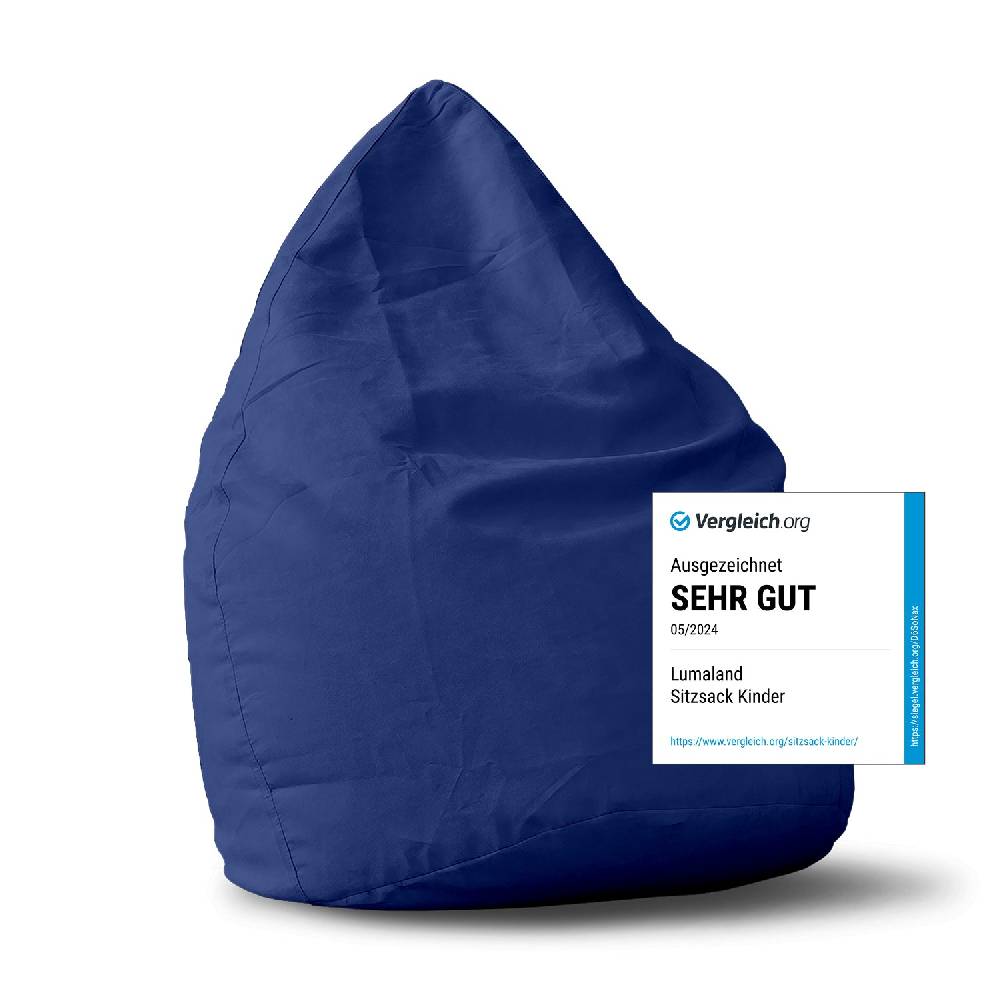 LUMALAND Luxury XL PLUS Sitzsack (220 L) - indoor - Royalblau